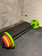 Aerobic pump halterset, Sport en Fitness, Fitnessmaterialen, Ophalen, Zo goed als nieuw, Halterset