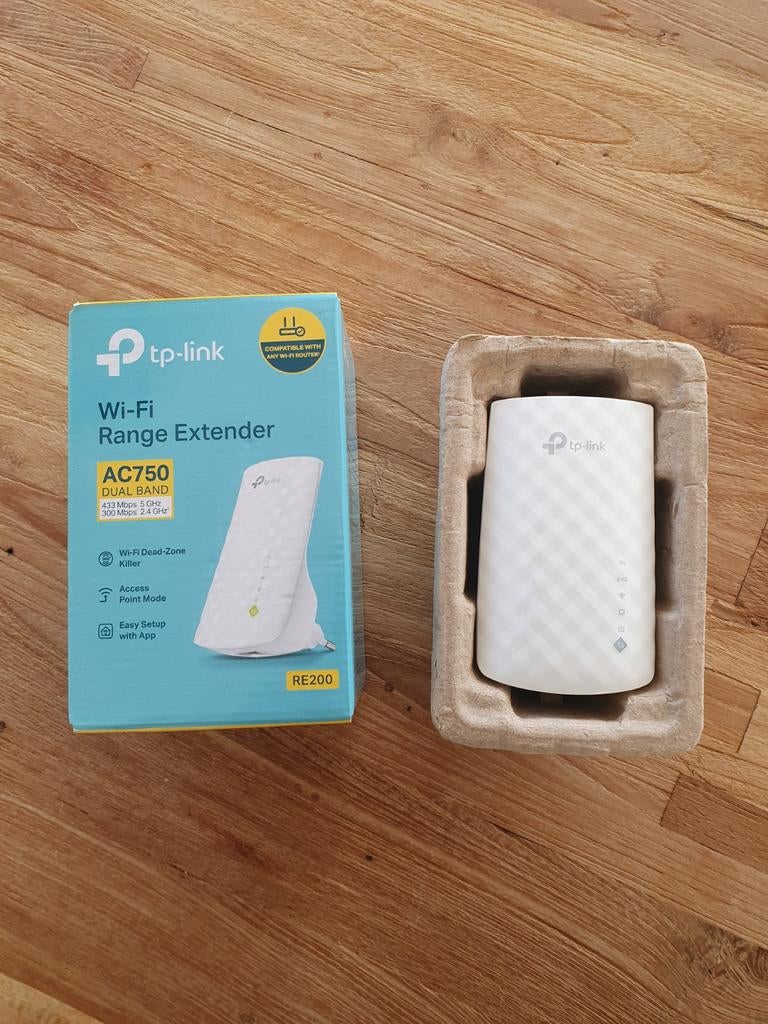 TP-Link RE200 Range Extender - Prima Staat, Computers en Software, WiFi-versterkers, Zo goed als nieuw, Ophalen of Verzenden