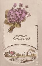 BLOEM MOLEN GEFELICITEERD UIT 1930 ZEER MOOI OUDE KAART KL88, Verzamelen, Ophalen of Verzenden, 1920 tot 1940, Gelopen, Overige thema's