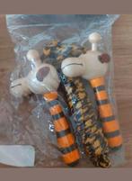 NIEUW SPRINGTOUW MET HOUTEN GIRAFFEN-TOUWTJE SPRINGEN-GIRAF, Verzenden, Nieuw