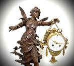 Groot Moreau beeld met klok zeer mooi ,, Antiek en Kunst, Antiek | Klokken, Ophalen