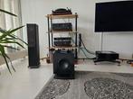 Elac 107 serie speakers  plus pre amps en sub met kabels, Overige merken, Subwoofer, Ophalen of Verzenden, Zo goed als nieuw