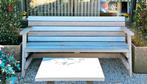 Houten tuinbank, Tuin en Terras, Ophalen, Gebruikt, Hout
