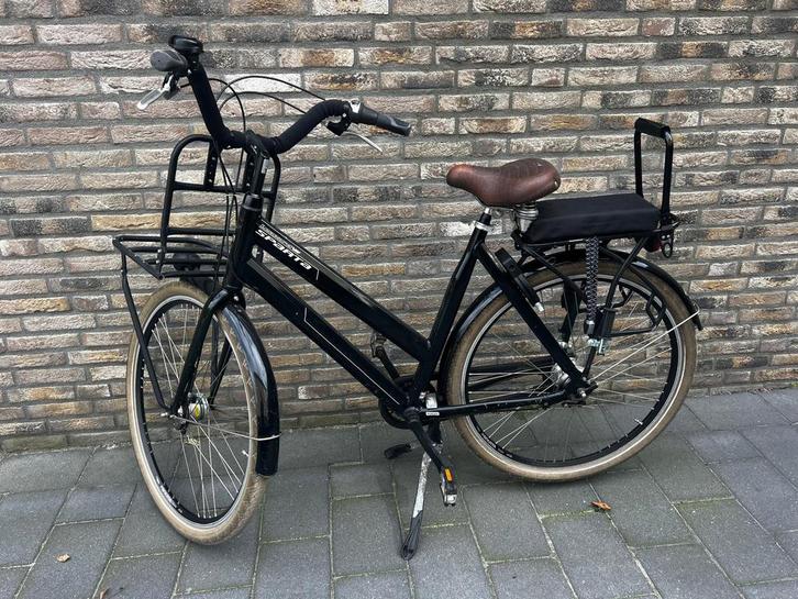 Sparta Leopard VII Mamafiets, Fietsen en Brommers, Fietsen | Dames | Moederfietsen, Gebruikt, Sparta, 50 tot 53 cm, 1 zitje, Dubbele standaard