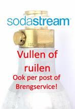 Sodastream (ook Roze) koolzuur co2 cilinders vullen/ruilen, Witgoed en Apparatuur, Bruiswatermachines, Nieuw, Ophalen of Verzenden