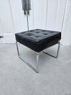 Vintage hocker bauhaus buisframe jaren 30 leer, Minder dan 50 cm, Gebruikt, Minder dan 50 cm, Ophalen of Verzenden