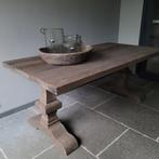 Eettafel driftwood kloostertafel landelijk sober stoer, Ophalen