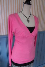 frisse roze top van Just woman (deels zijde) maat 36, Ophalen of Verzenden, Zo goed als nieuw, Lange mouw, Roze