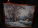 schilderij winter landschap, Ophalen
