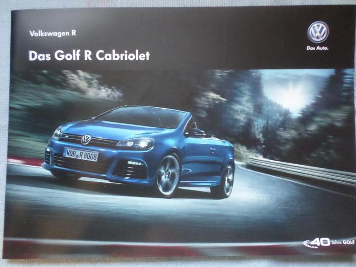 Volkswagen VW Golf Cabrio R Brochure, Boeken, Auto's | Folders en Tijdschriften, Zo goed als nieuw, Volkswagen, Ophalen of Verzenden