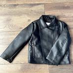 Nieuwe Zwarte Meisjes Biker Jas, Maat 98, Kunstleer, Ophalen of Verzenden, Nieuw, Meisje, Jas