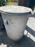 Zinken prullenbak, emmers en teil, Tuin en Terras, Ophalen, Overige materialen, Gebruikt, Minder dan 60 cm