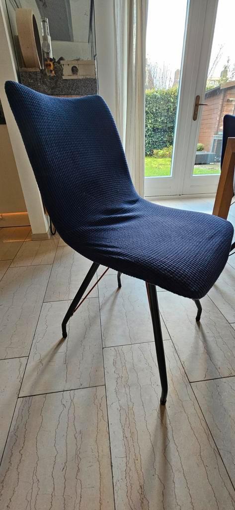 Eetkamerstoelen Xooon, Huis en Inrichting, Stoelen, Gebruikt, Twee, Grijs, Ophalen