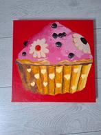 Cupcake Schilderij - 30x30 cm, Ophalen