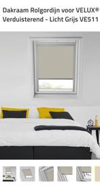 Rolgordijn voor Velux verduisterend licht grijs (2 stuks), Ophalen, 50 tot 100 cm, Zo goed als nieuw, Minder dan 100 cm