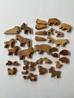 38x oude houten speelgoeddieren - antroposofisch, Kinderen en Baby's, Speelgoed | Houten speelgoed, Overige typen, Gebruikt, Ophalen of Verzenden