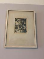 Abstracte gesigneerde ets, Antiek en Kunst, Kunst | Etsen en Gravures, Ophalen of Verzenden