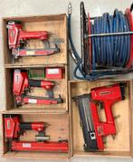 Diverse Haubold  tackers + compressor + haspel, Ophalen, Gebruikt