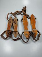 Antieke Houten Schaatsen met Leren Riemen, Ophalen of Verzenden, Gebruikt, Overige typen, Overige merken
