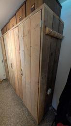 Kledingkast steigerhout L 247 x H 213 x D 60 cm, Huis en Inrichting, Kasten | Kledingkasten, Ophalen, Gebruikt, 200 cm of meer