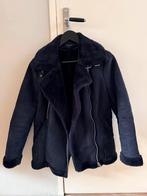 Topshop zwarte suede look winterjas - maat 36, Ophalen of Verzenden, Zo goed als nieuw, Maat 36 (S), Zwart