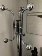 Vintage chromen Kapstok - Stijlvol & Uniek!, Gebruikt, Ophalen of Verzenden, Metaal, Staande kapstok