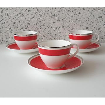 Villeroy en Boch Anmut kop en schotel rood beschikbaar voor biedingen