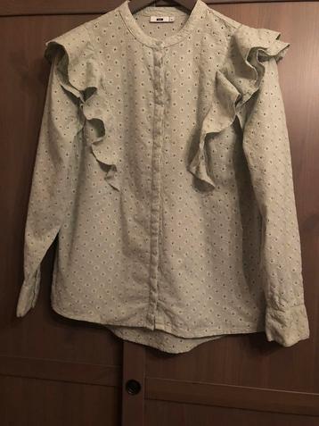 Prachtige blouse broderie van WE XL zachtgroen als NIEUW beschikbaar voor biedingen