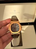Patek Philippe Nautilus 5712G-001 rose, Sieraden, Tassen en Uiterlijk, Horloges | Heren, Overige merken, Leer, Polshorloge, Ophalen of Verzenden