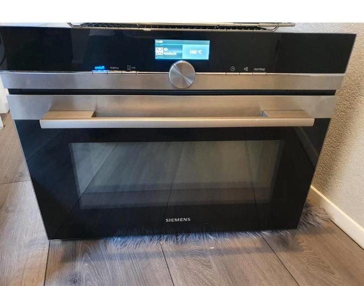 Siemens combi oven/magnetron, Witgoed en Apparatuur, Magnetrons, Zo goed als nieuw, Inbouw, Combimagnetron, 45 tot 60 cm, Grill