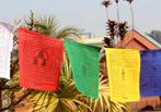 5 rollen katoenen tibetaanse gebedsvlaggen groot, Diversen, Vlaggen en Wimpels, Verzenden, Nieuw, Nepalhandwerk.nl, Nepalhandwerk.nl
