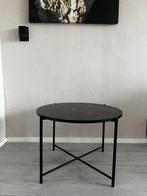 Salontafel - zwart- ijzer poten, Ophalen, Rond, Minder dan 50 cm, 50 tot 100 cm