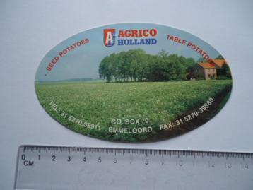 sticker oud Agrico Holland emmeloord aardappel potatoes boer beschikbaar voor biedingen