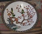 Japanse Cloisonné Schaal - 39cm Meiji periode, Antiek en Kunst, Ophalen of Verzenden