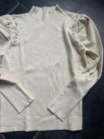Mooie trui MaatL met pofmouw en strakke boord, Kleding | Dames, Beige, Maat 42/44 (L), Nieuw, Ophalen of Verzenden