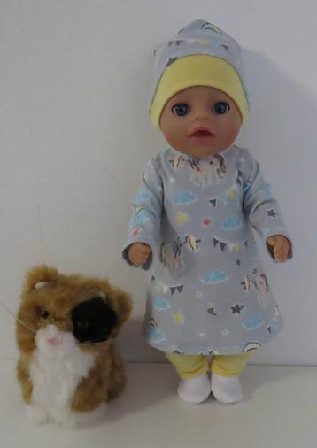 poppenkleertjes little babyborn pop 30cm (herfst jurk setje  beschikbaar voor biedingen