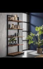 Giani Natural Edge stellingkast met boomstam planken, Ophalen, Zo goed als nieuw