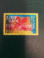 Frankrijk Felicitations, Verzenden, Gestempeld