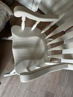 Witte Schommelstoel - Comfortabel & Stijlvol!, Huis en Inrichting, Stoelen, Ophalen, Gebruikt, Wit, Eén
