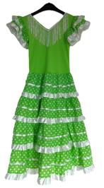 Spaanse / flamenco jurk met bijpassende schoenen, Ophalen of Verzenden, Gebruikt, 146 t/m 152, Meisje