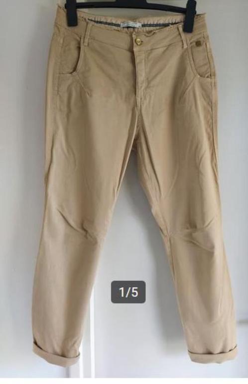 NIEUW!! SUMMUM relaxed fit broek VAN 130 VOOR 32,50 EURO!, Kleding | Dames, Broeken en Pantalons, Nieuw, Maat 38/40 (M), Beige