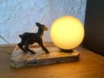 lampje met bok art deco jaren 30, Ophalen of Verzenden