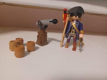 Playmobil Piraat met Kanon en Papegaai beschikbaar voor biedingen