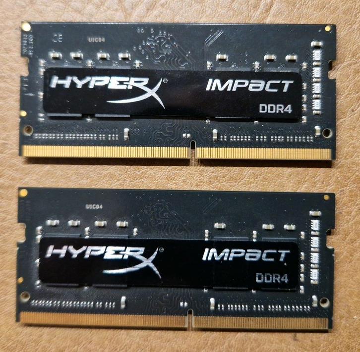8Gb DDR4 Kingston HyperX Impact laptop geheugen, Computers en Software, RAM geheugen, Zo goed als nieuw, Laptop, 8 GB, DDR4, Verzenden