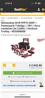 Milwaukee M18 Powerpack 7-delig - Nieuw!, Doe-het-zelf en Verbouw, Gereedschap | Overige machines, Ophalen of Verzenden