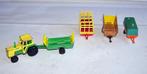 Mooie Majorette Farmer-set: Tractor met 4 landbouwaanhangers, Ophalen of Verzenden, Zo goed als nieuw, Tractor of Landbouw