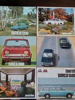 6 Simca brochures 1000 / 1300 / 1500, Overige merken, Ophalen of Verzenden, Zo goed als nieuw