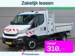 Iveco Daily 35C16 Open Laadbak met Kraan Dubbellucht 3,5t Tr, Auto's, Stof, Gebruikt, Euro 6, Iveco