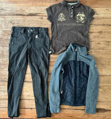 Setje paardrijkleding maat 140 beschikbaar voor biedingen