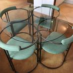 Vintage Belgo Chrom eettafelset met 4 stoelen, Ophalen